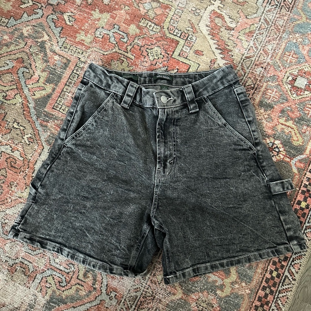 Women's Black Denim Shorts
